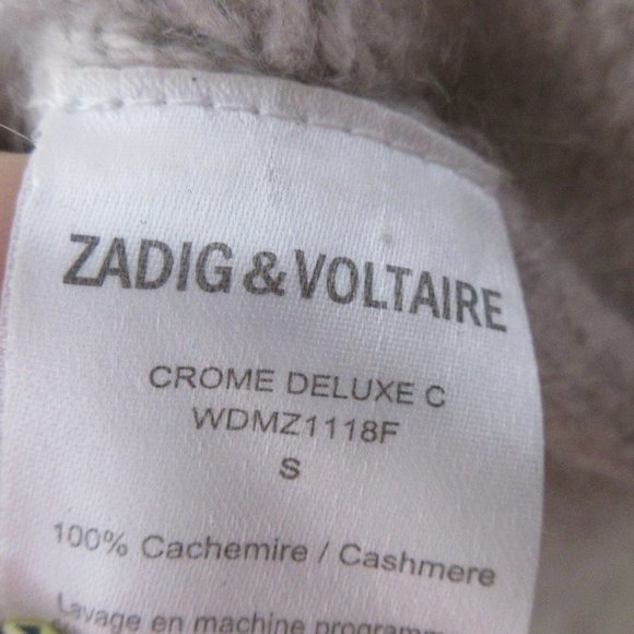 Zadig & Voltaire Chrome Deluxe Cashmere Sweater S - Picture 7 of 10